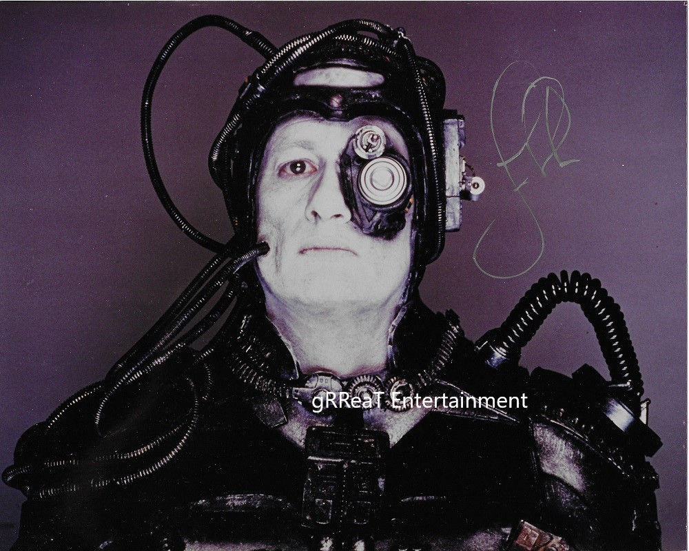 RARE John de Lancie autographed 10 in x 8 in photo