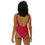 Thumbnail: Derby Dive Skater One-Piece Swimsuit Red/Red