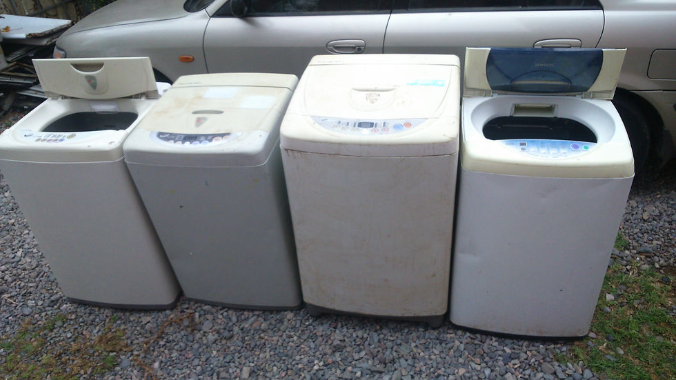 Retiro de lavadoras a reciclar y diseñar