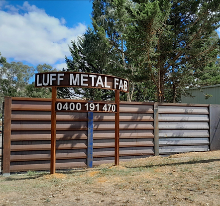 Luff Metal Fab workshop, showcasing our custom metalwork