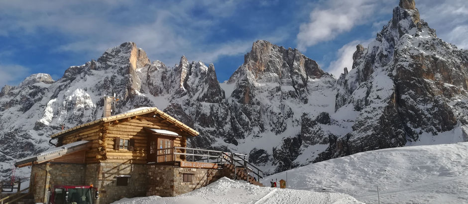 Ciaspolata a baita Segantini, da Passo Rolle