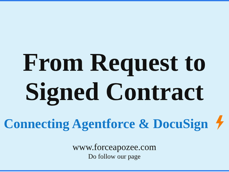 Agentforce DocuSign Integration in Salesforce: From Request to Signed Contract