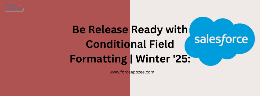 Salesforce Conditional Field Formatting Winter 25 Release