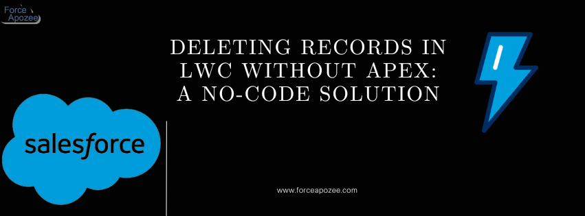 How to delete Record In Lwc Without Apex code