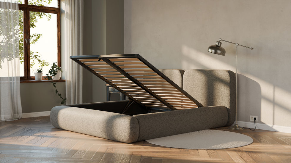 modern king size bed frame