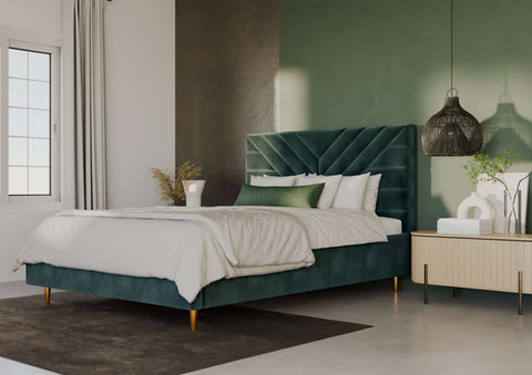 double bed frame with storage