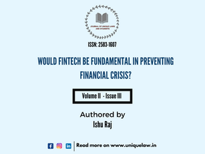 WOULD FINTECH BE FUNDAMENTAL IN PREVENTING FINANCIAL CRISIS?
