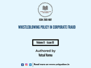WHISTLEBLOWING POLICY IN CORPORATE FRAUD