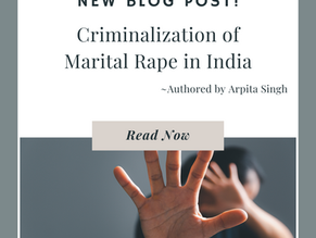 Criminalization of Marital Rape in India