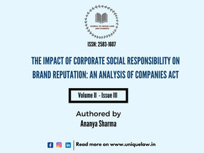 THE IMPACT OF CORPORATE SOCIAL RESPONSIBILITY ON BRAND REPUTATION: AN ANALYSIS OF COMPANIES ACT
