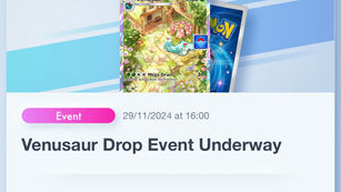 Venusaur Drop Event is Underway in Pokemon TCG Pocket!