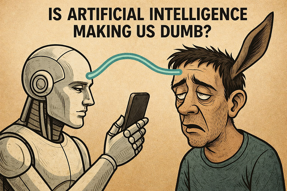 Harmful effects of AI: Does Using AI Make Us “Dumber”?