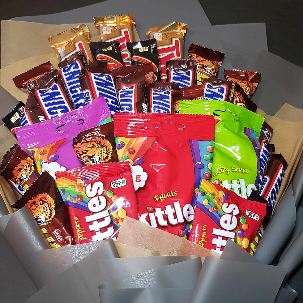 Прев'ю: букет из Skittles Snickes