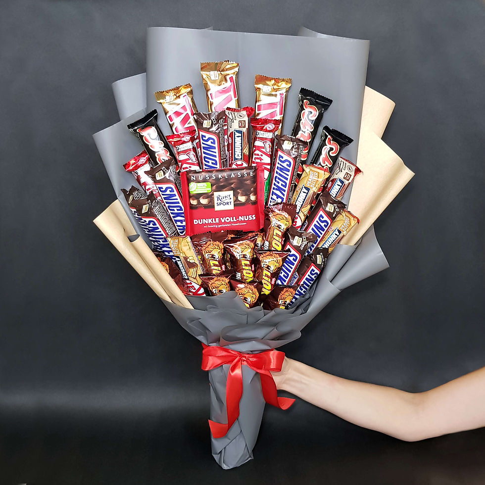 букет из батончиков