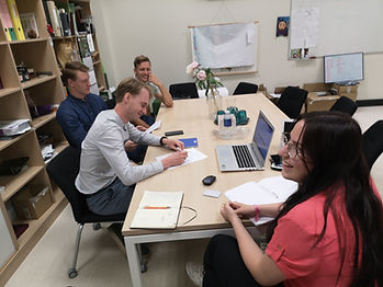 "Micromolds" team signing a manufacturing contract of 3D printed model