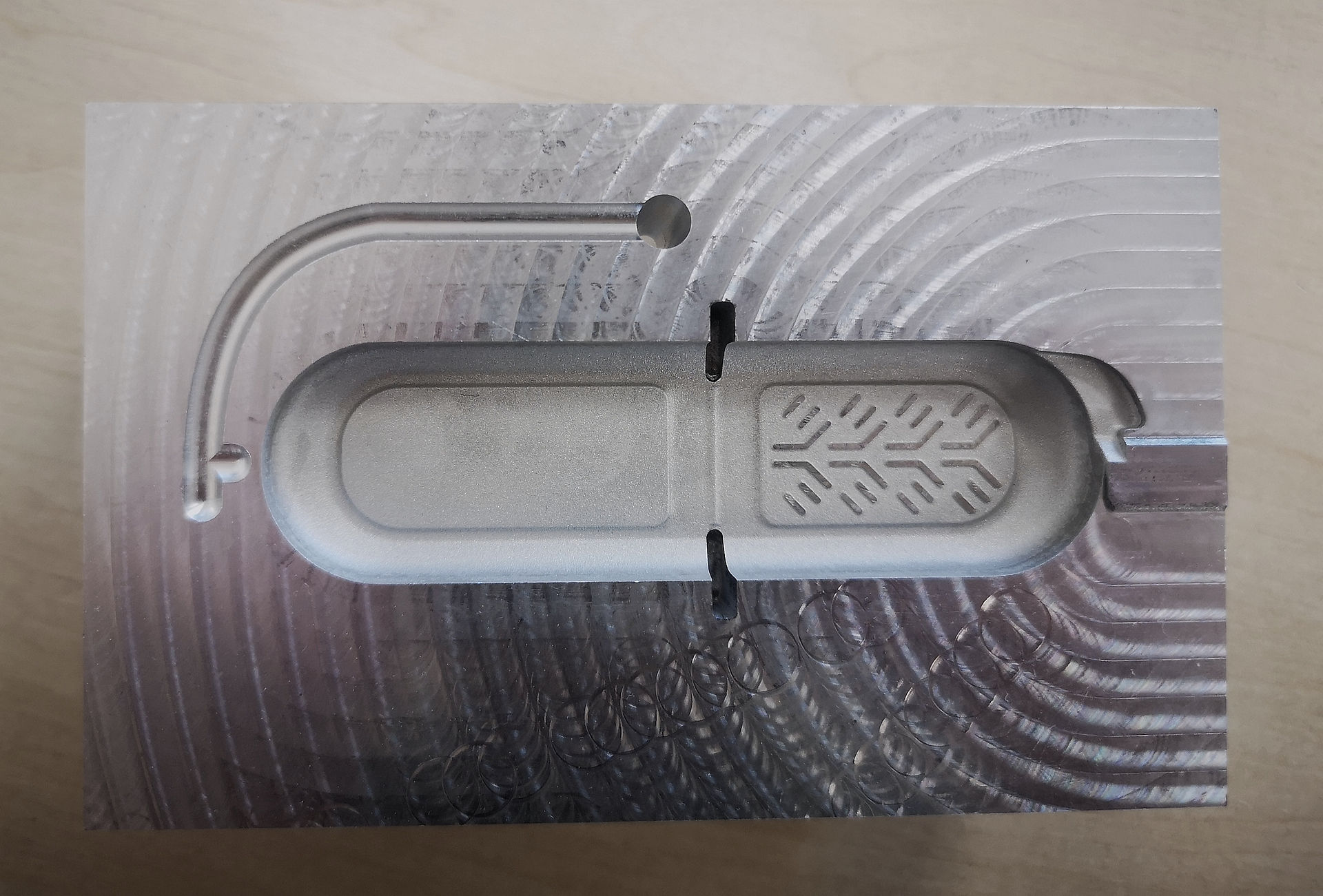 Aluminum micro mold tool EDM textured