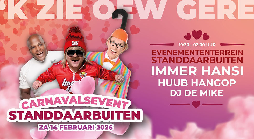 Carnaval Standdaarbuiten 'K zie oew gère' in de feesttent
