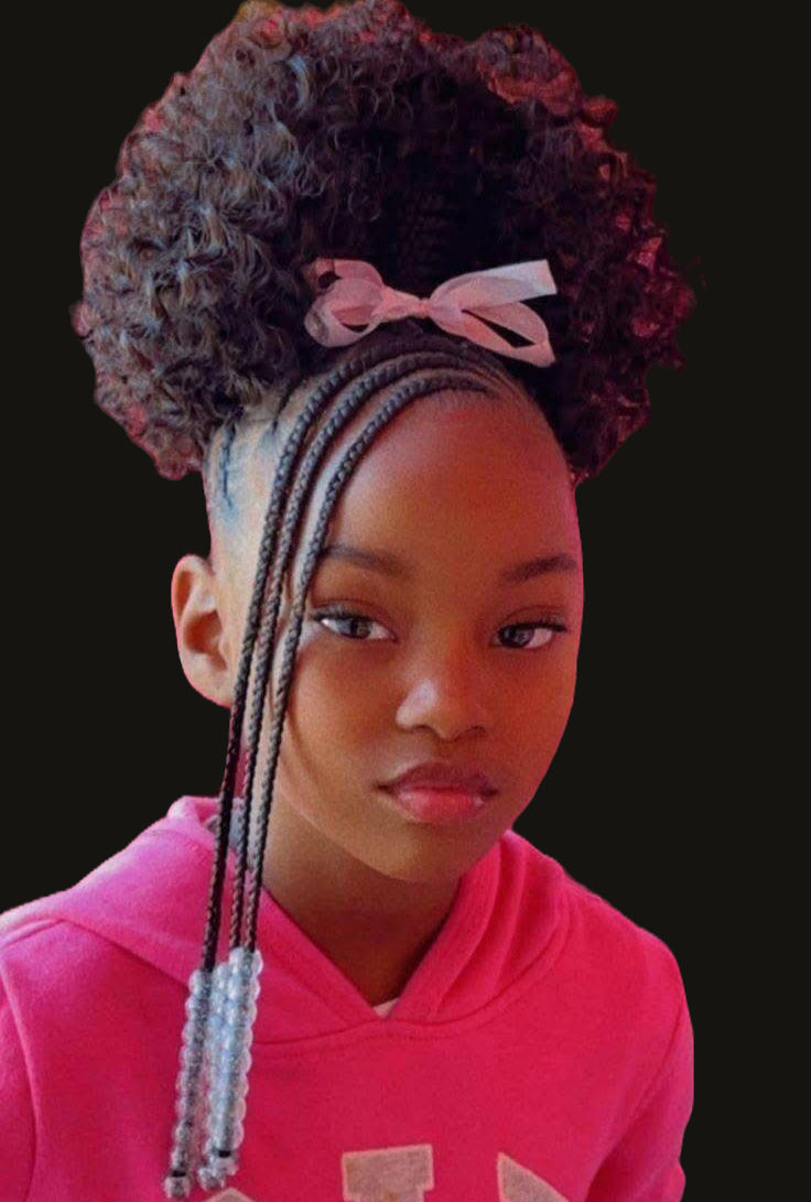 Kids Stitch Braids Ponytail