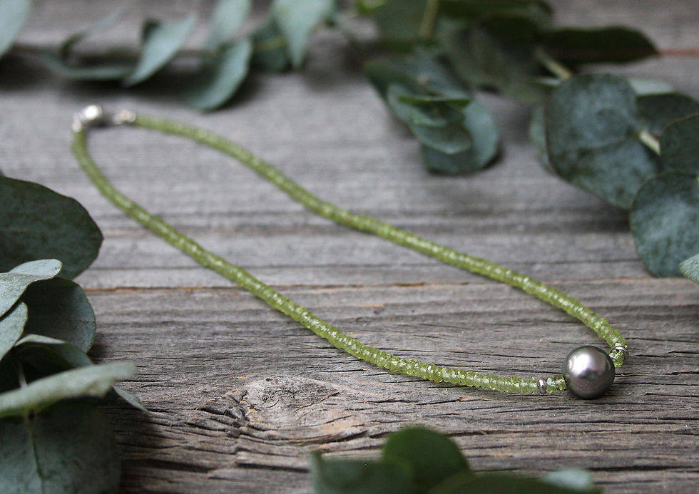 Peridot Halskette Buttons