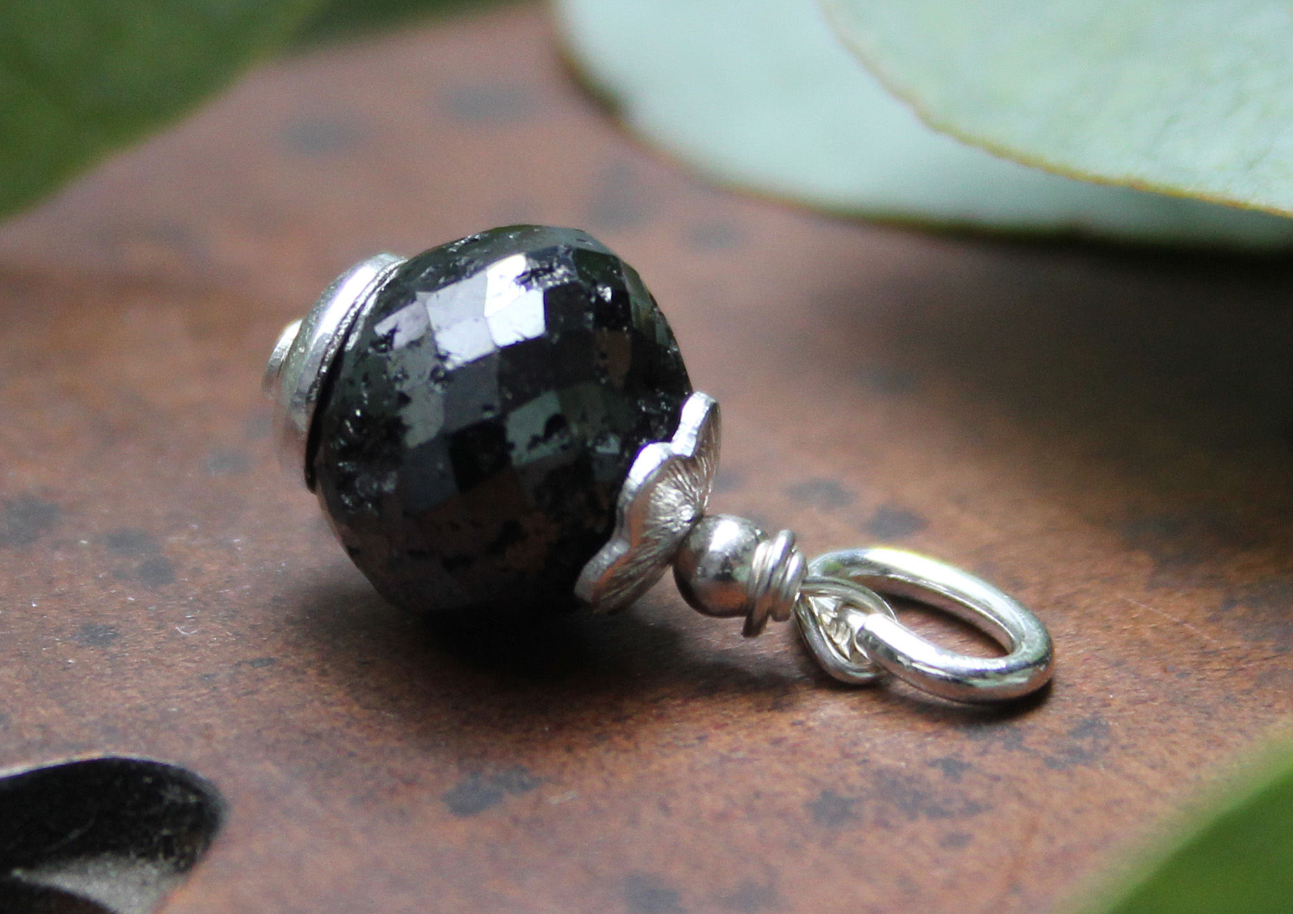 Diamant Anhänger schwarz