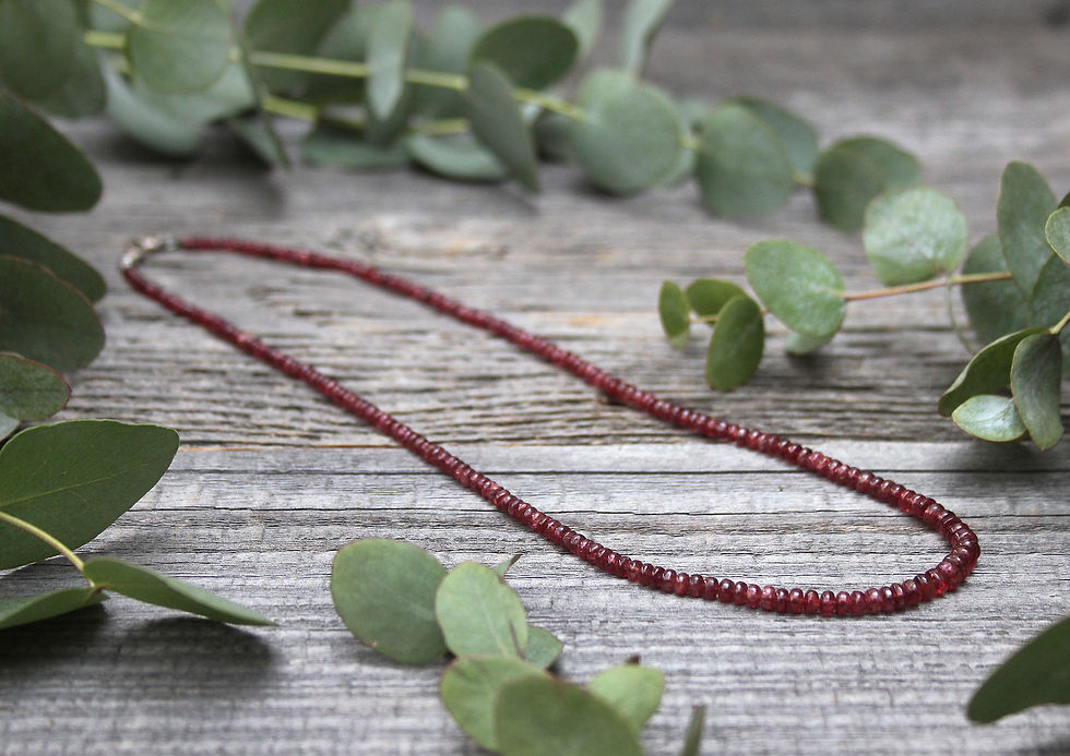 Spinell Halskette Buttons Laufkette