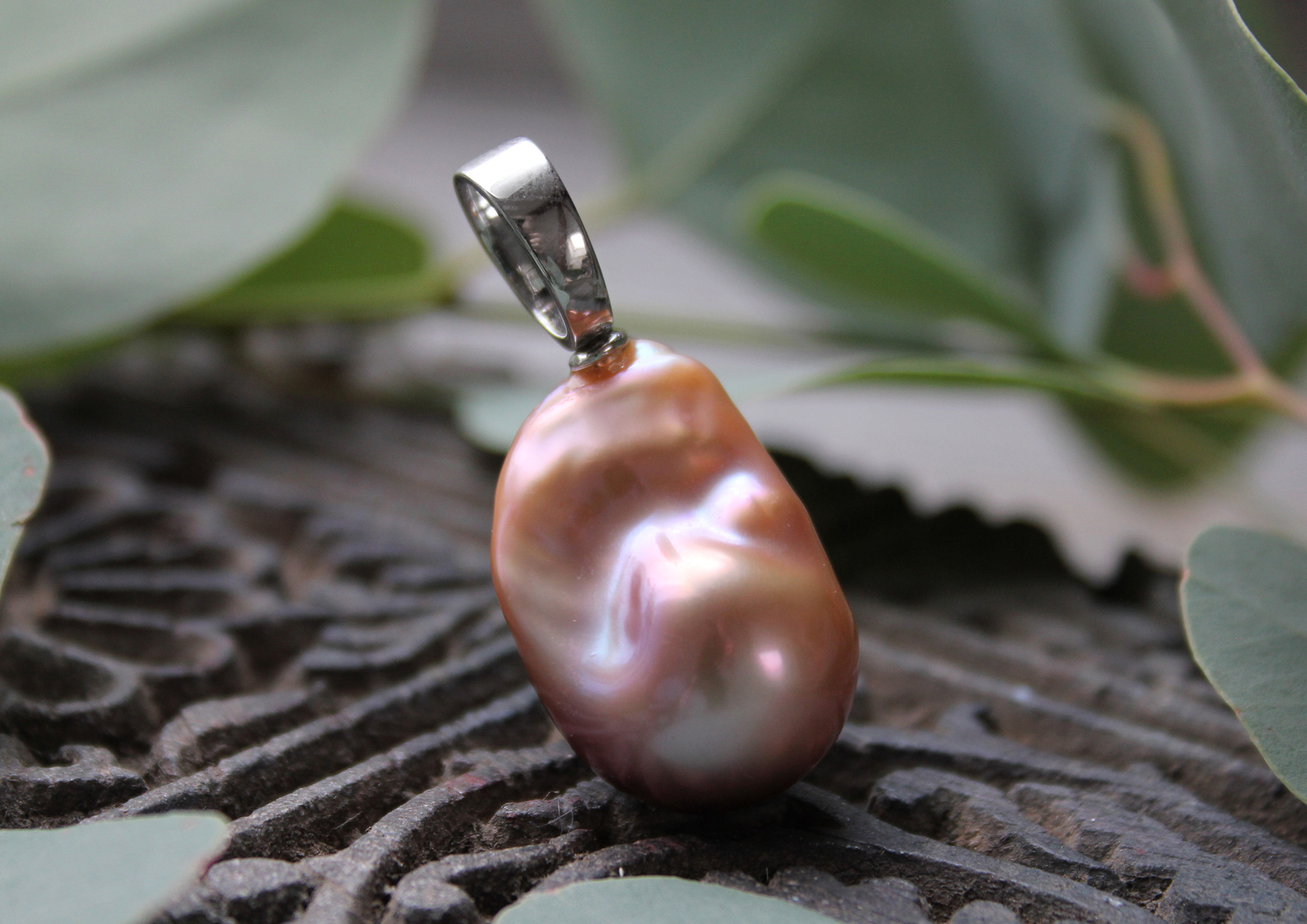 Perlen Süsswasser Anhänger rosé