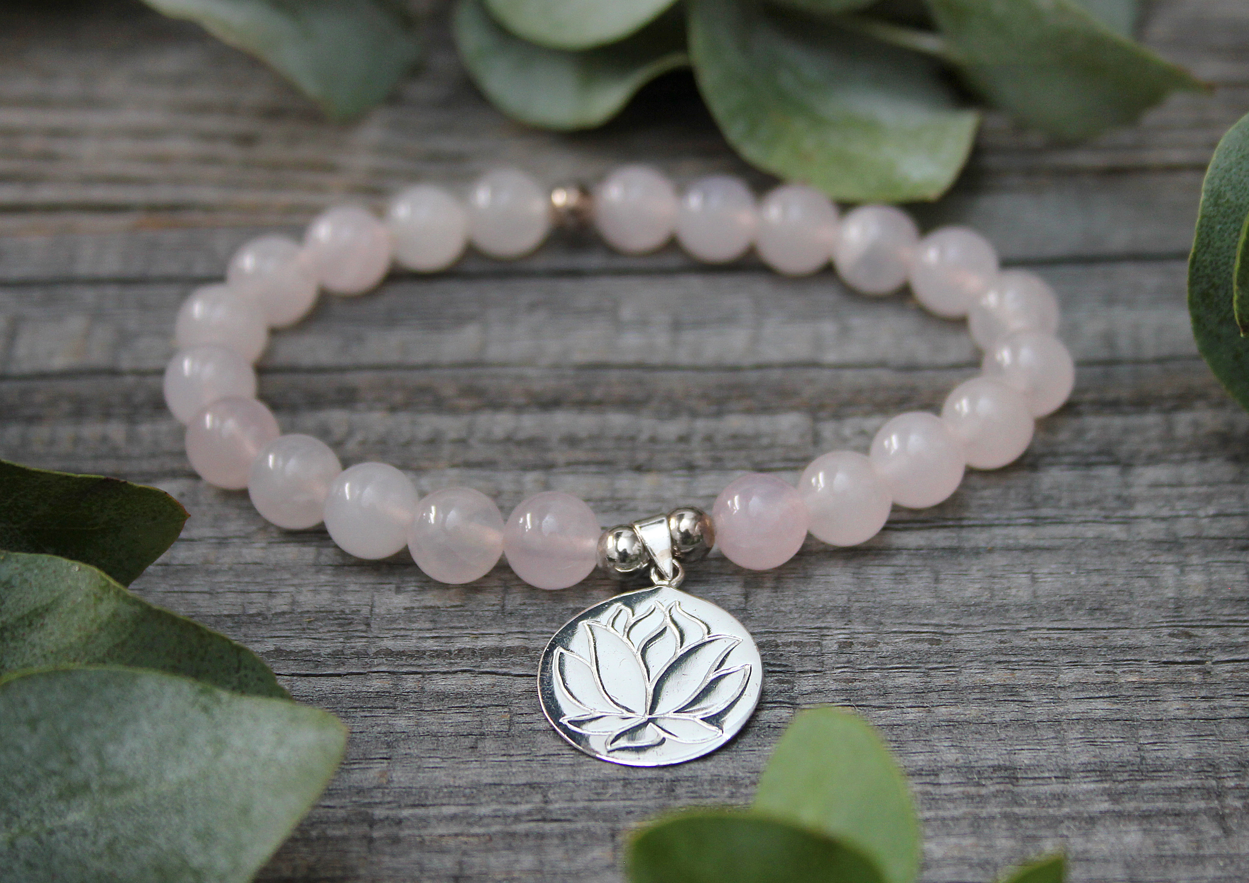 Rosenquarz Armband