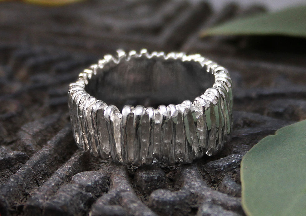 Silberring Stäbli unregelmässig