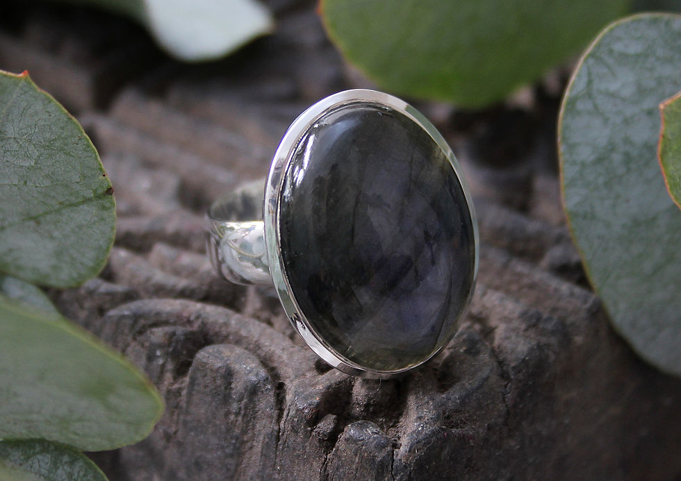 Miniature : Labradorit Ring oval