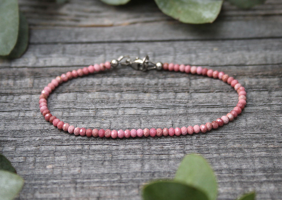 Rhodochrosit Armband Buttons