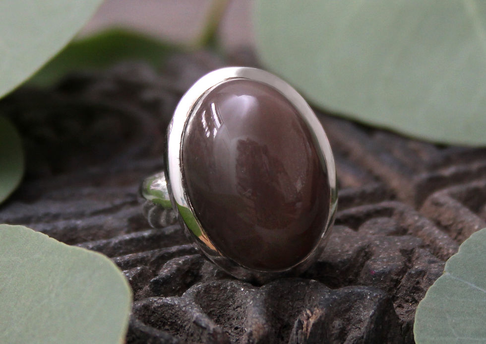 Miniatura: Mondstein Ring chocolat oval