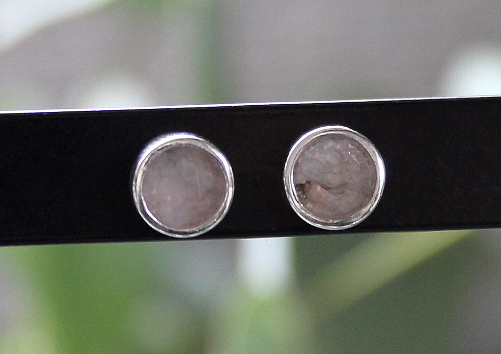 Miniaturbild: Ohrstecker 8 mm mit Edelstein