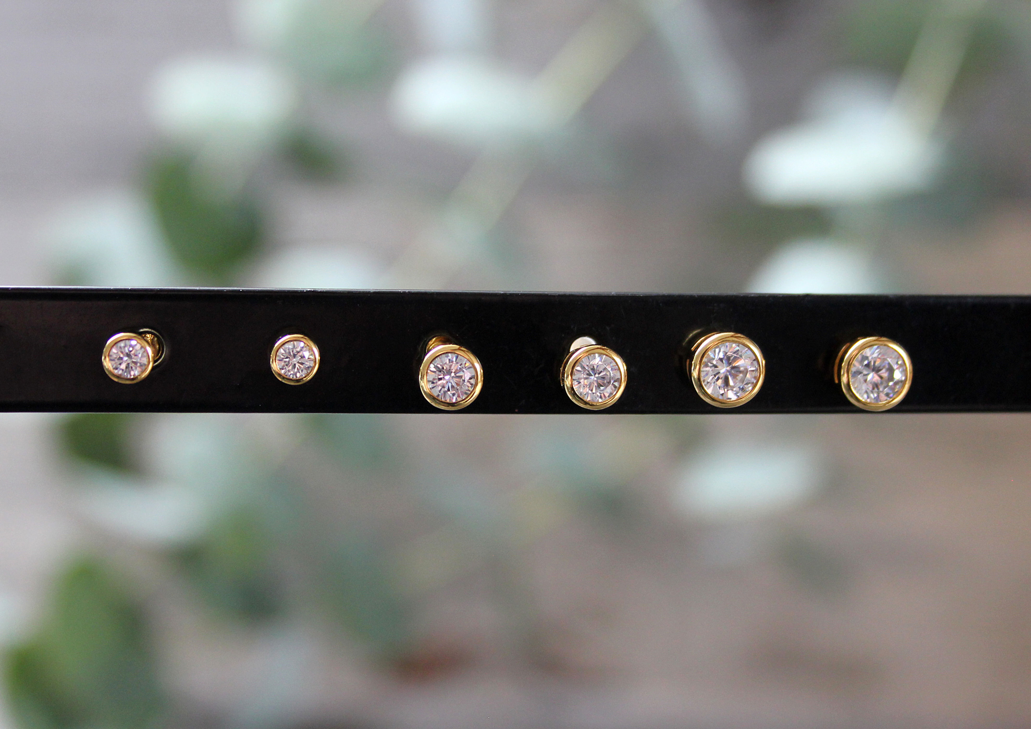 Zirkonia Ohrstecker gelb vergoldet
