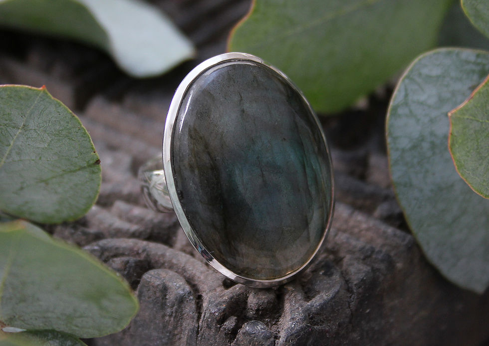 Miniatura: Labradorit Ring oval