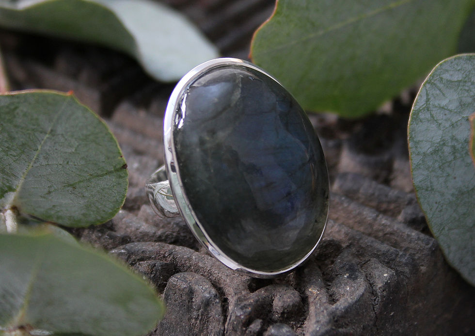 Miniatura: Labradorit Ring oval