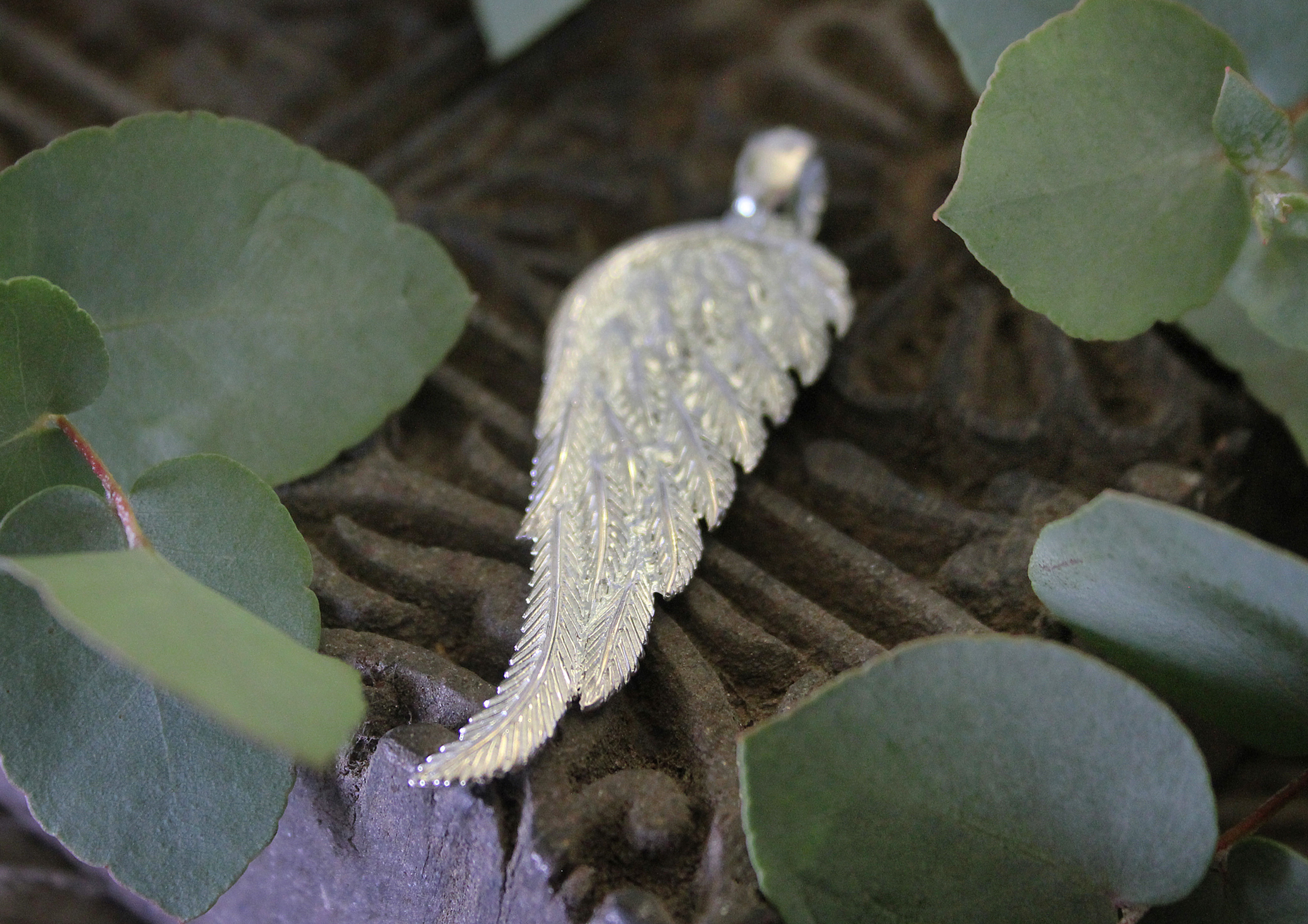 Anhänger Flügel Silber