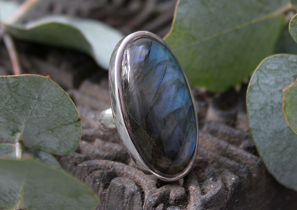 Miniaturbild: Labradorit Ring oval
