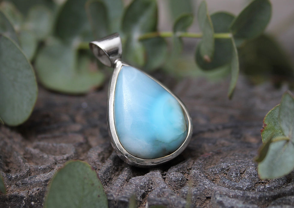 Thumbnail: Larimar Anhänger Tropfen