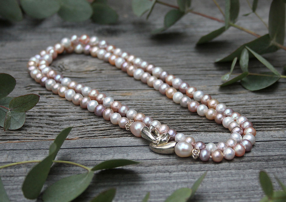 Süsswasser Perlenkette multicolor