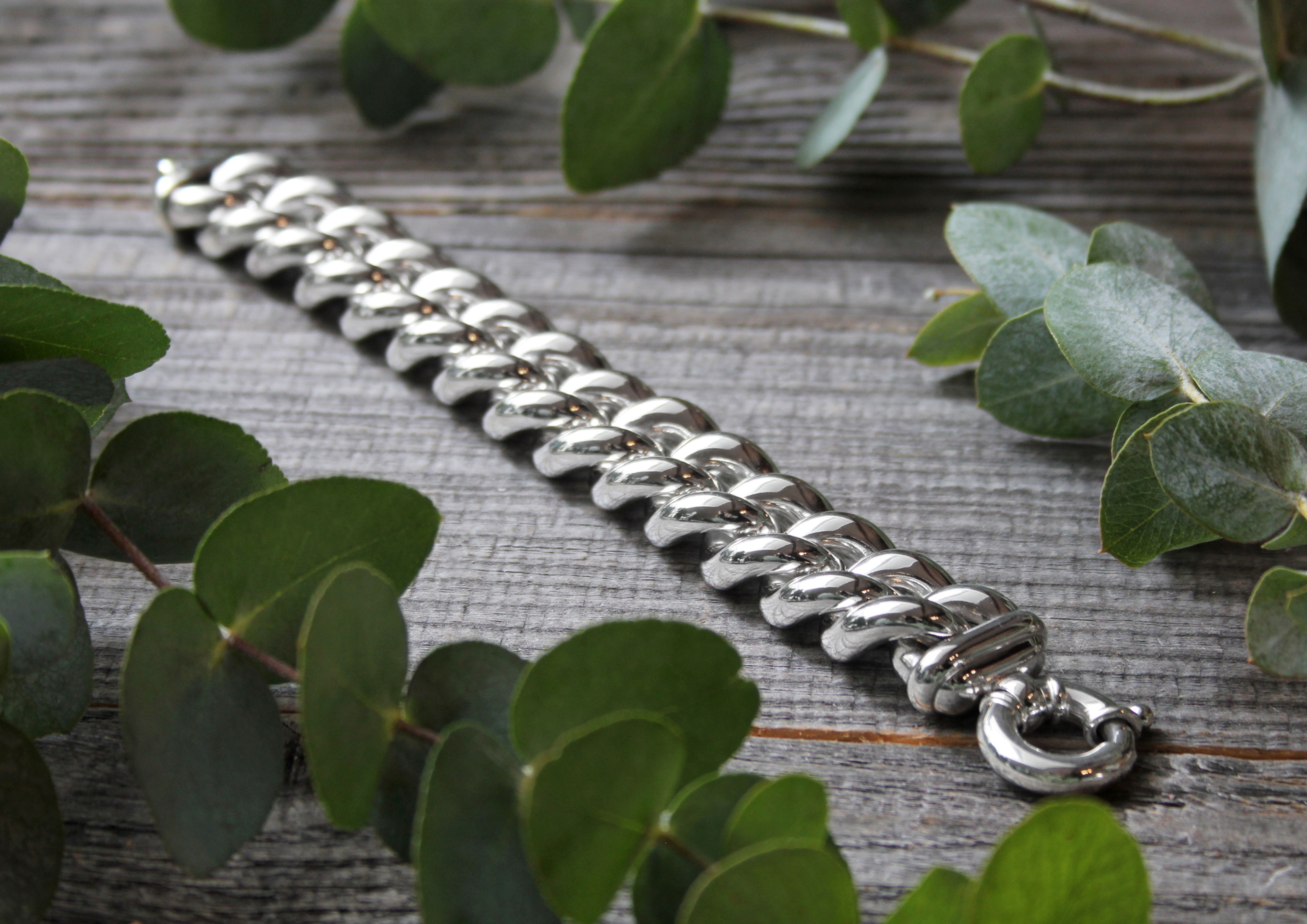 Silber Armkette Panzer