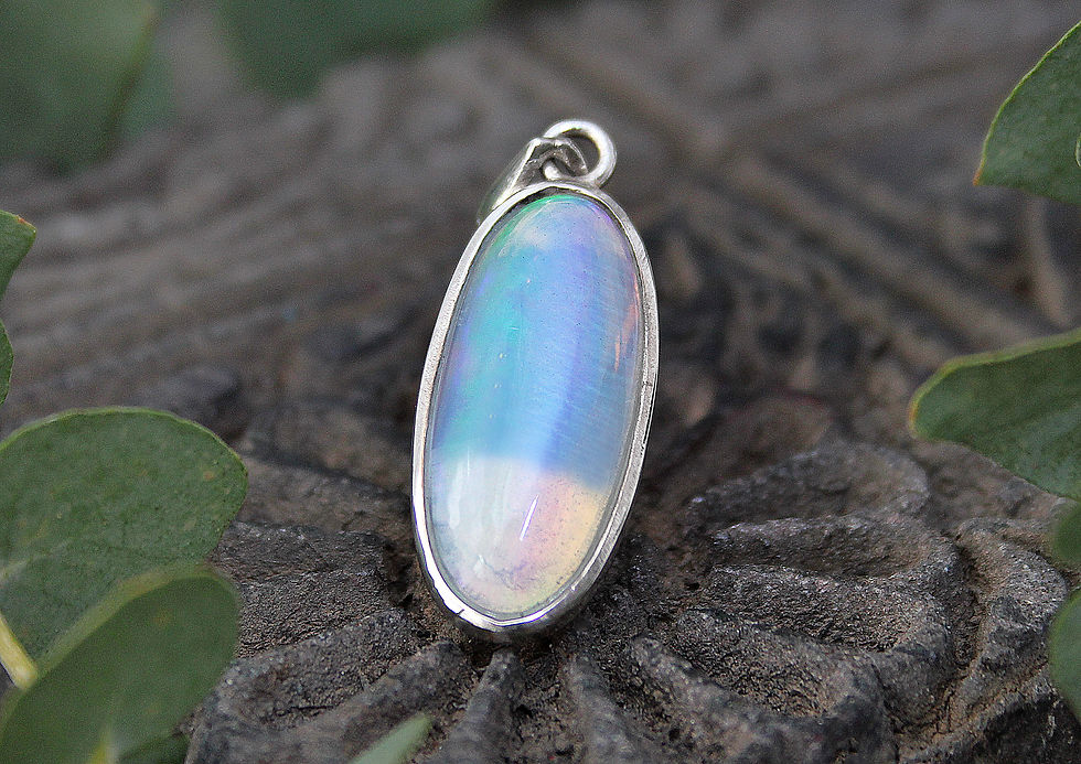 Miniature : Opal Anhänger oval