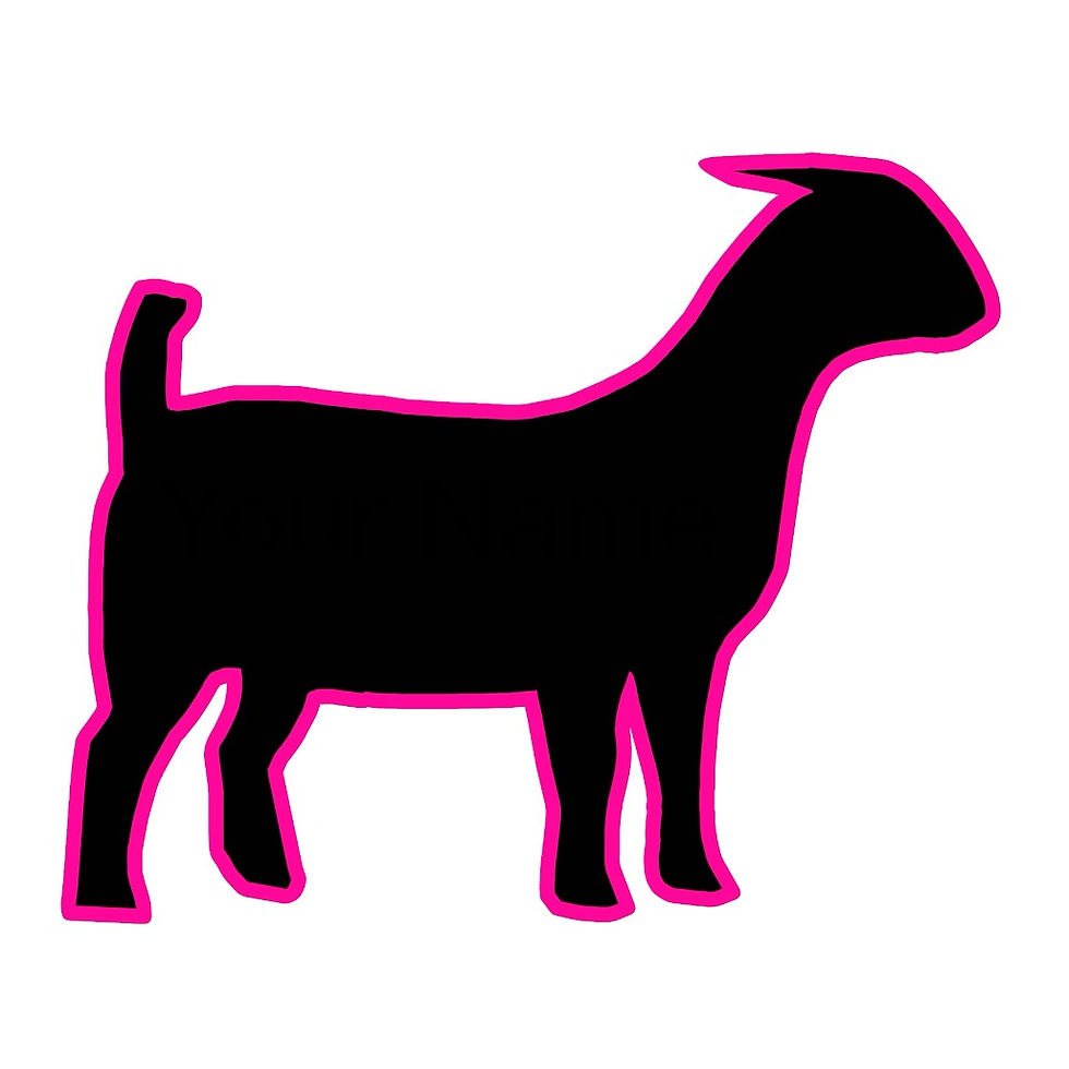 Two Color Goat 8"x10"