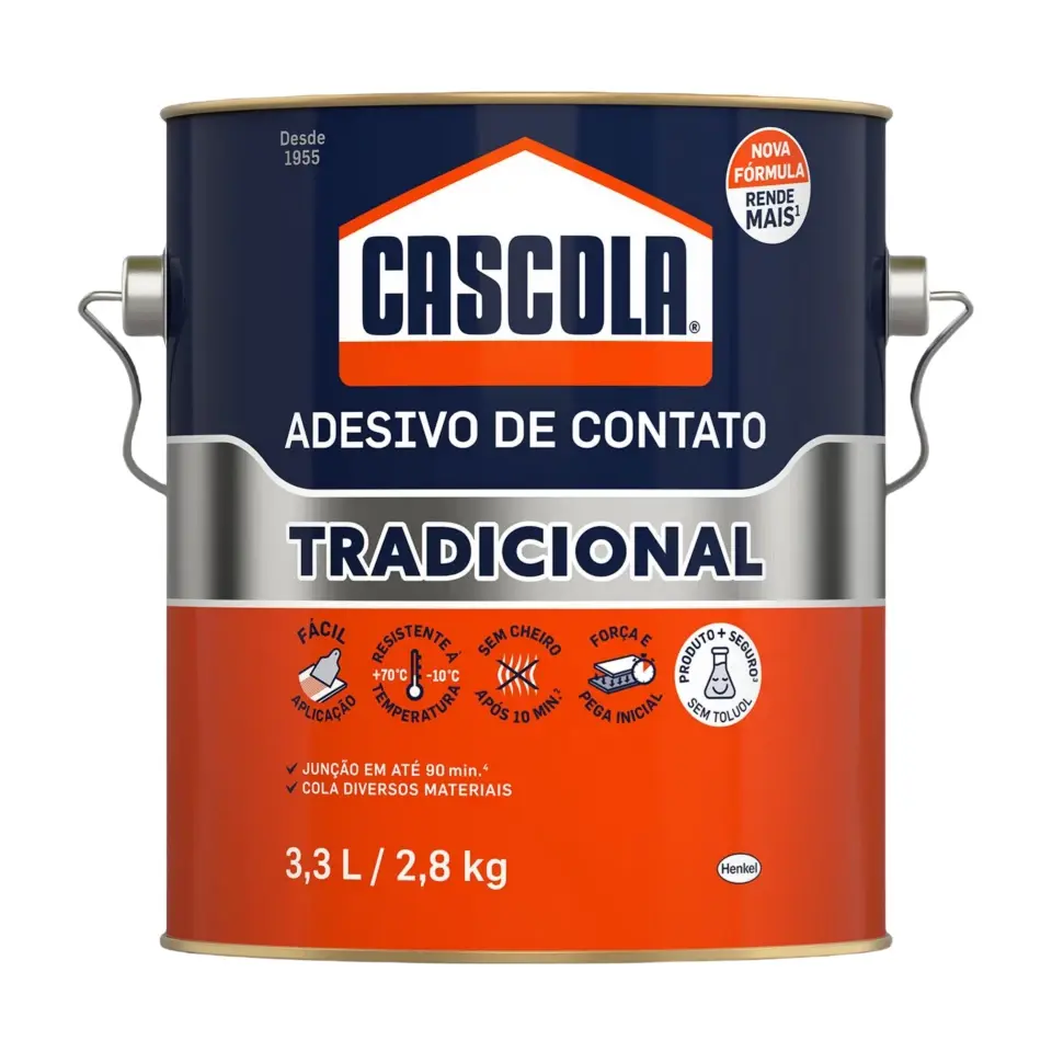 COLA DE CONTATO TRADICIONAL 3,3LT/2,8KG CASCOLA