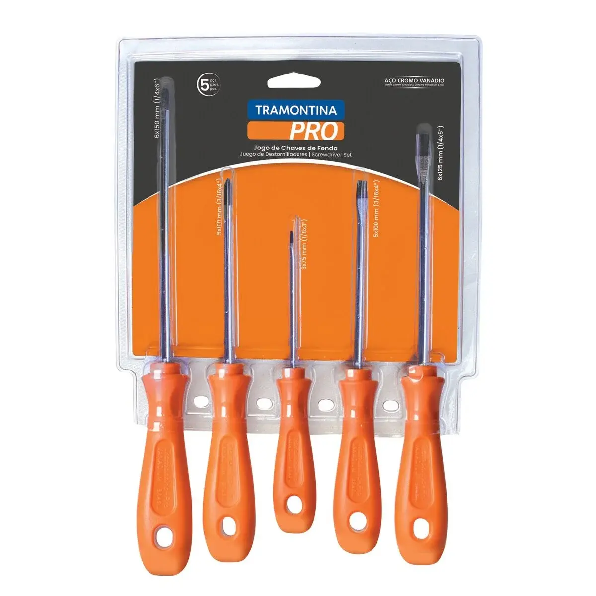 KIT CHAVES DE FENDA 5PC 44130/505 TRAMONTINA