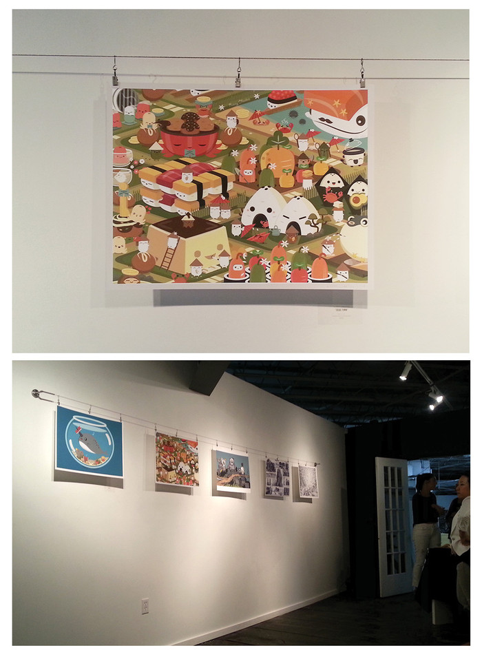 Printed giclee artwork at gallery