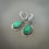 Thumbnail: Chrysoprase & Sterling Silver Huggie Earrings 