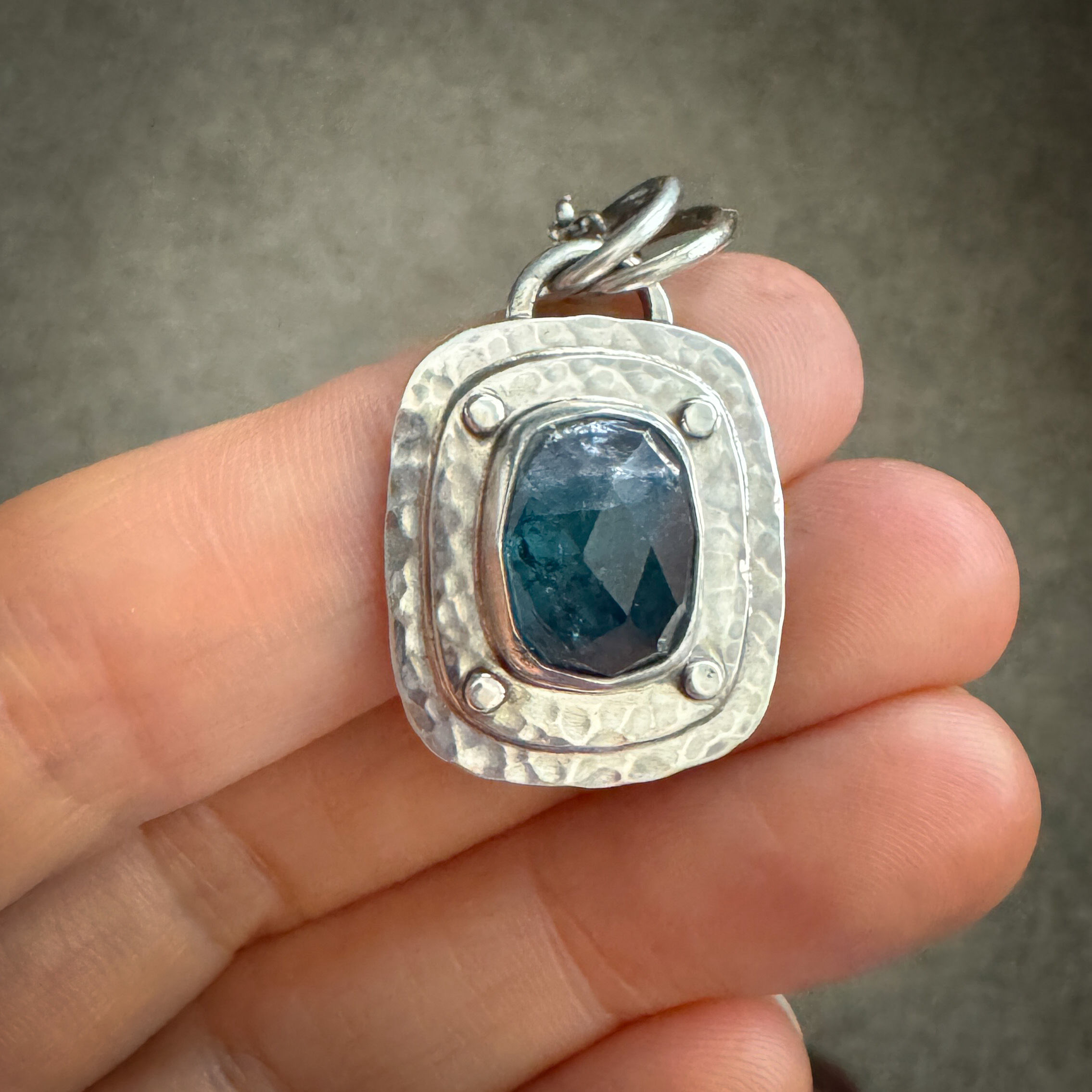 Indicolite Tourmaline & Sterling Silver Necklace