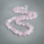 Thumbnail: Madagascar Rose Quartz Pebble Bead Necklace 