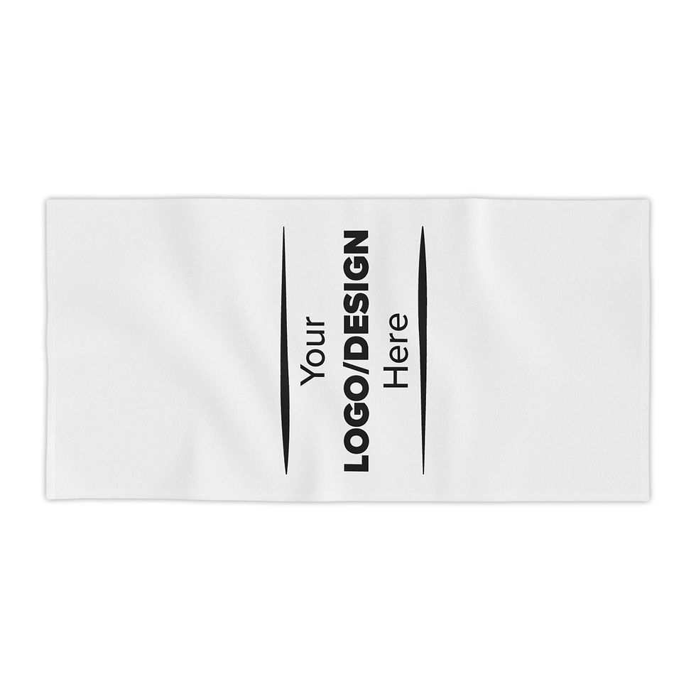 Thumbnail: Custom Logo Beach Towel — Personalized Beach Towels for Businesses & Events