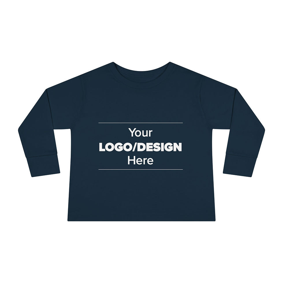 Thumbnail: Toddler Long Sleeve T-shirt - Customize with Logo/Design